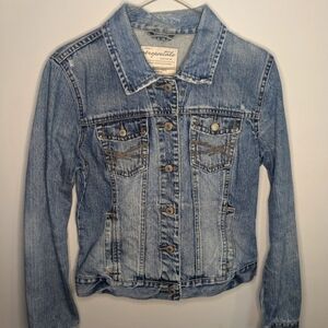 Aeropostale distressed jean jacket